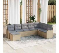 Ensemble de canapé de jardin avec stockage polyrotin Canapé modulaire vidaXL vid