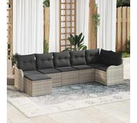 Ensemble de canapé de jardin avec stockage polyrotin Canapé modulaire vidaXL vid