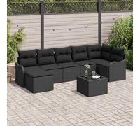 Ensemble de canapé de jardin avec stockage polyrotin Canapé modulaire vidaXL vid