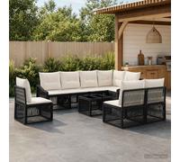 Ensemble de canapé de jardin polyrotin Canapé Sièges extérieurs salon vidaXL vid