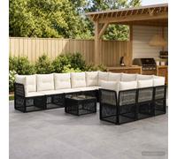 Ensemble de canapé de jardin polyrotin Canapé Sièges extérieurs Transat vidaXL v