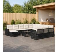Vidaxl Ensemble De Canapé De Jardin 13 Pcs Gris Et Gris Foncé