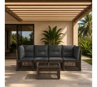 Ensemble de canapé de jardin polyrotin Canapé Sièges modulables Jardin vidaXL vi