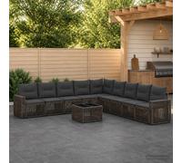 Ensemble de canapé de jardin polyrotin Mobilier Canapé d’extérieur Banc vidaXL v