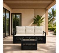 Ensemble de canapé de jardin polyrotin Sièges extérieurs Lounge patio vidaXL vid