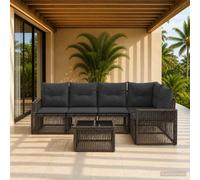 Ensemble de canapé de jardin polyrotin Sofa du milieu Sièges extérieurs vidaXL v