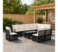 Ensemble de canapé de jardin Réglable 11 pc polyrotin Mobilier Patio vidaXL vida