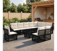 Ensemble de canapé de jardin Réglable 11 pc polyrotin Mobilier Sièges vidaXL vid