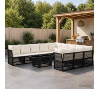 Ensemble de canapé de jardin Réglable 12 pc polyrotin Canapé Canapé en vidaXL vi