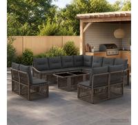 Ensemble de canapé de jardin Réglable 12 pc polyrotin meubles patio vidaXL vidaX