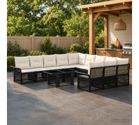 Ensemble de canapé de jardin Réglable 12 pc polyrotin Sièges extérieurs vidaXL v