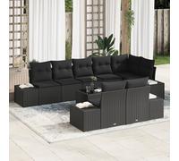 Ensemble De Canapé De Jardin Vidaxl Set De 9 Noir
