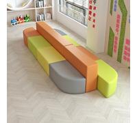 Ensemble de canapé de réception modulaire, design asymétrique pour bureau et bibliothèque, canapé d'attente confortable pour les zones de réception et de négociation