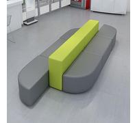 Ensemble de canapé de réception modulaire, design asymétrique pour bureau et bibliothèque, canapé d'attente confortable pour les zones de réception et de négociation