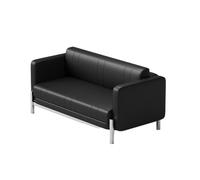 Ensemble De Canapé Et Table Industriels Modernes en Acier Inoxydable, Canapé Élégant en Simili Cuir for Café, Bistro, Bar À Whisky Ou Salon, Sièges Commerciaux Minimalistes Personnalisés(A)