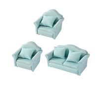 Ensemble de canapé réaliste avec coussin pour maisons de poupée 1/12, design moderne pour décoration de salon, meubles de collection