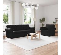 vidaXL Canapé 2 pcs Gris clair Mét¿¿