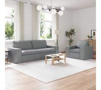 vidaXL Canapé 2 pcs tissu mobilier modulaire assise salon Vert foncé
