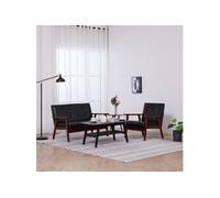 vidaXL Ensemble de Canapés 2 pcs Sofa de Salon Fauteuil de Salon Sofa de Chambre à Coucher Canapé de Salon Salle de Séjour 278395