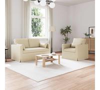 vidaXL Canapé sectionnel modulaire 2 pcs en tissu Bleu