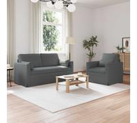 vidaXL Canapé 2 pcs Bleu Mét¿¿