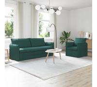 vidaXL Canapé 2 pcs Gris clair Mét¿¿