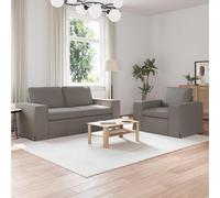 vidaXL Canapé 2 pcs Vert foncé Mét¿¿