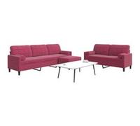 Ensemble de canapés 3 pcs avec coussins et traversins velours Multicolore G