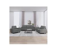 Ensemble de Canapés Sièges Salle de Séjour 3 pcs Rouge Bordeaux Tissu vidaXL