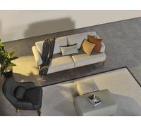 Ensemble de canapés 31 places 2x poufs 4pcs salon nouveau gris moderne