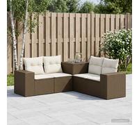 Ensemble de Canapés 5 pc Rattan synthétique et acier Canapé d’extérieur vidaXL v