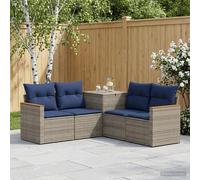 vidaXL Ensemble de Canapés 5 pc Beige et Gris Clair