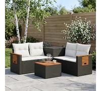 Ensemble de Canapés 6 pc Rattan synthétique et acier Mobilier jardin vidaXL vida