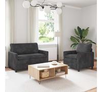 Ensemble de Canapés avec coussin 2 pc Polyester Assise salon Canapé ??? vidaXL v