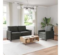 Ensemble de Canapés avec coussin 2 pc Polyester Assise salon Canapé ??? vidaXL v