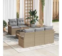 Ensemble de Canapés avec coussin 6 pcs polyrotin Canapé d’extérieur vidaXL vidaX