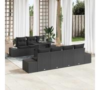 Ensemble de Canapés avec coussin 8 pc polyrotin Mobilier jardin vidaXL vidaXL