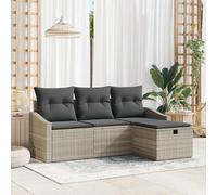 Ensemble de Canapés avec coussin avec stockage 4 pc polyrotin modulaire vidaXL v