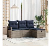 Ensemble de Canapés avec coussin avec stockage 4 pcs polyrotin salon en vidaXL v