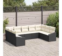 Ensemble de Canapés avec coussin polyrotin Canapé modulaire d’extérieur vidaXL v