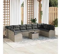 Ensemble de Canapés avec coussin Polyrotin Mobilier jardin Patio en vidaXL vidaX