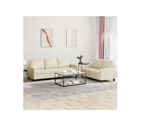 Ensemble de Canapés avec Coussins 2 pcs, Canapés avec Accoudoirs et Dossier, Ensemble de Meubles, Mobilier de Salon, 3201419