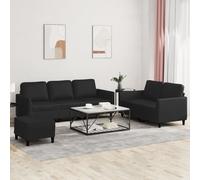 Ensemble de Canapés avec Coussins Sièges Salon 2 pcs Gris Similicuir vidaXL