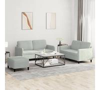 Ensemble de Canapés avec Coussins Sièges Salon 2 pcs Jaune Velours vidaXL