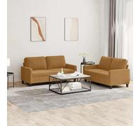 Ensemble de Canapés avec Coussins Sièges Salon 3 pcs Gris Clair Velours vidaXL