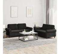 Ensemble de Canapés avec Coussins Sièges Salon 3 pcs Gris Clair Velours vidaXL