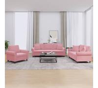 Ensemble de Canapés avec Coussins Sièges Salon 4 pcs Gris Foncé Velours vidaXL