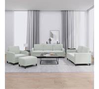 Ensemble de Canapés avec Coussins Sièges Salon 4 pcs Gris Foncé Velours vidaXL