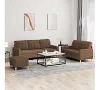 Ensemble de Canapés avec Coussins Sièges Salon Maison 2 pcs Noir Tissu vidaXL