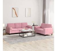Ensemble de canapés 3 pcs rose velours3202027